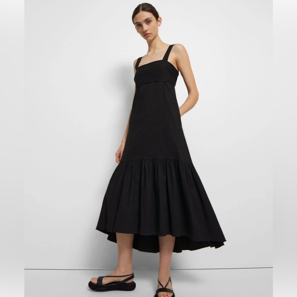 Theory midi maxi dress in black new without tag